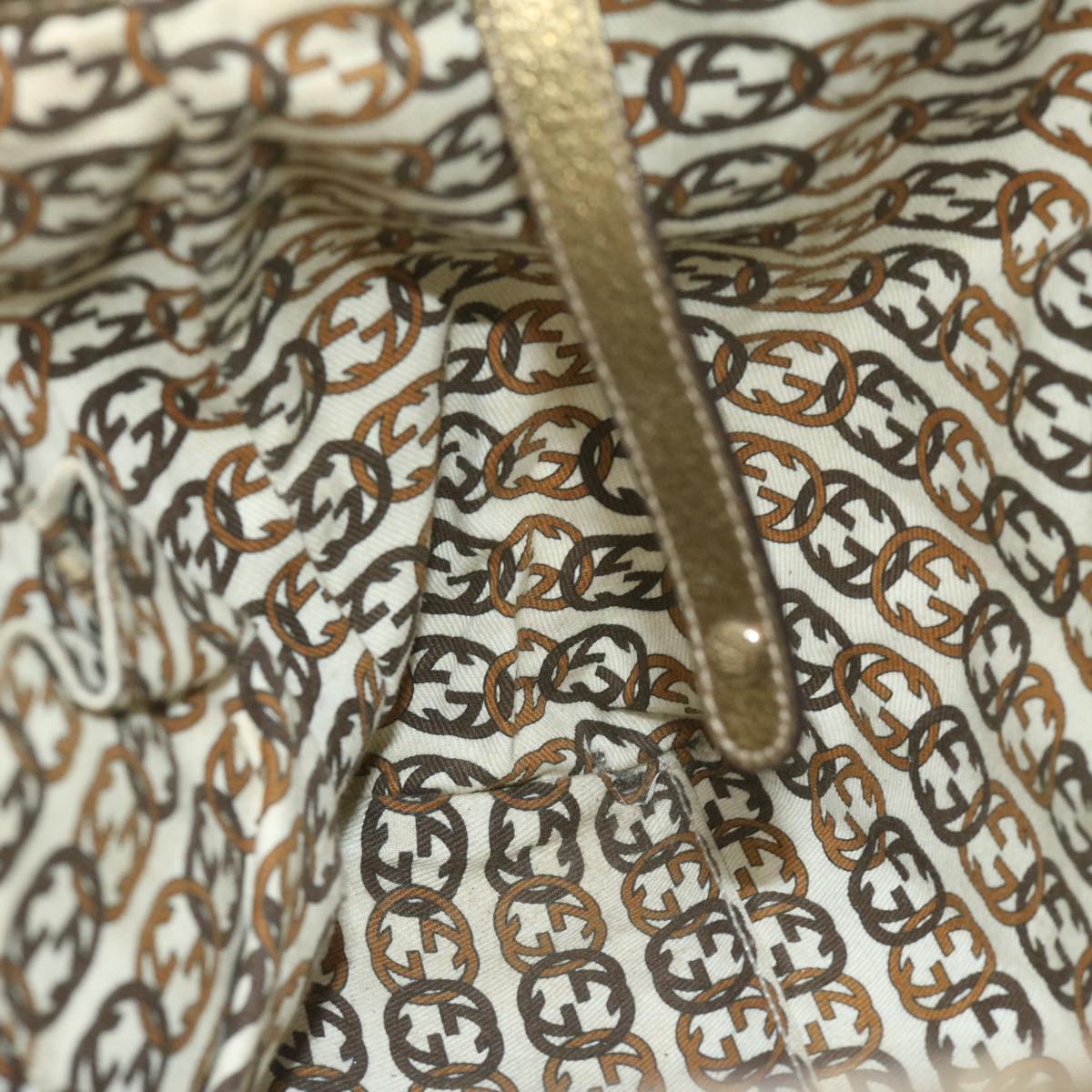 GUCCI GG Canvas Tote Bag Beige 163805 61430