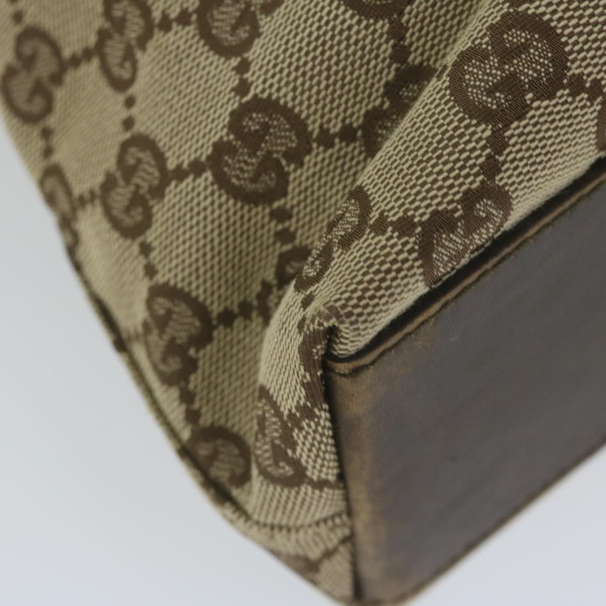 GUCCI GG Canvas Jackie Shoulder Bag Beige 110291 61488