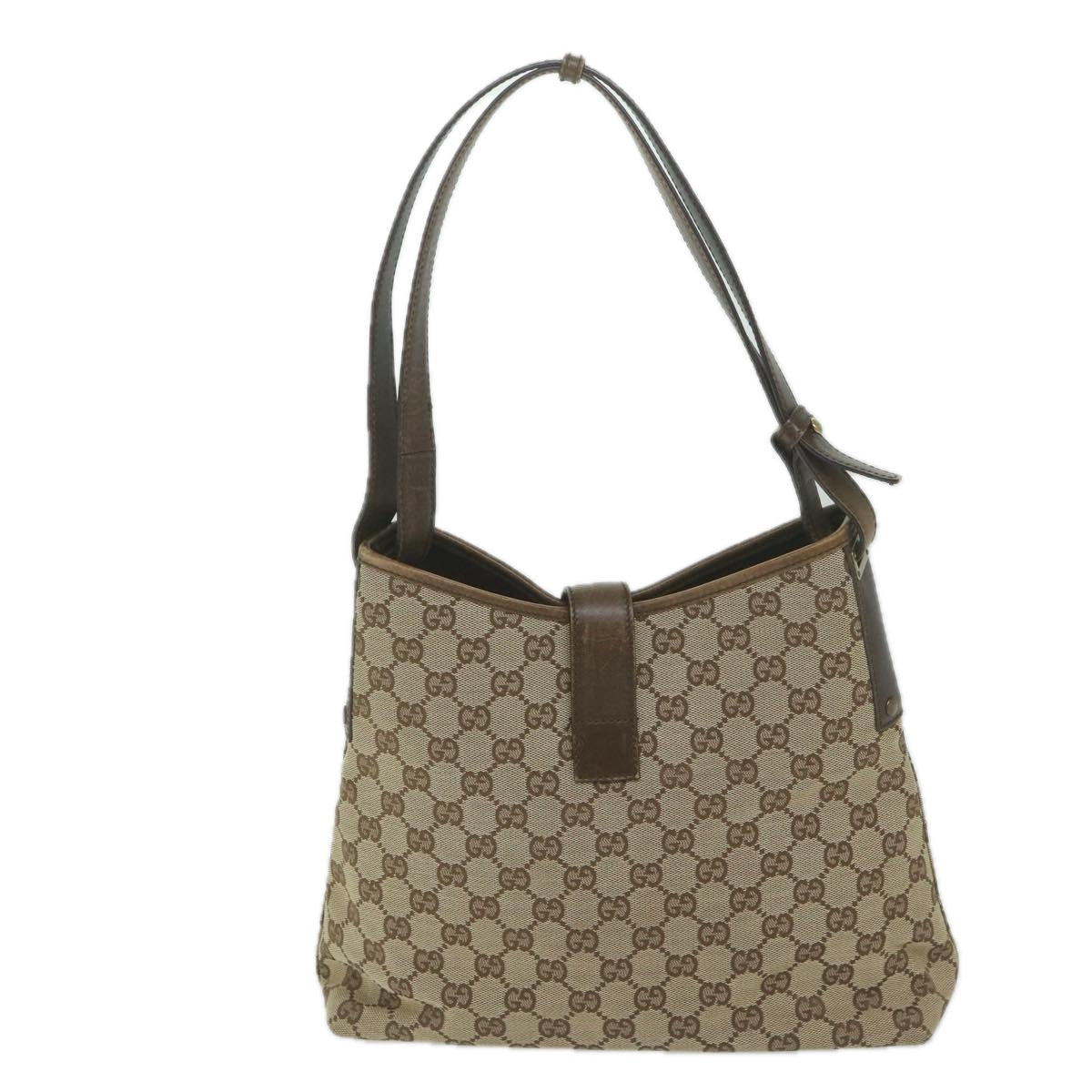 GUCCI GG Canvas Jackie Shoulder Bag Beige 110291 61488