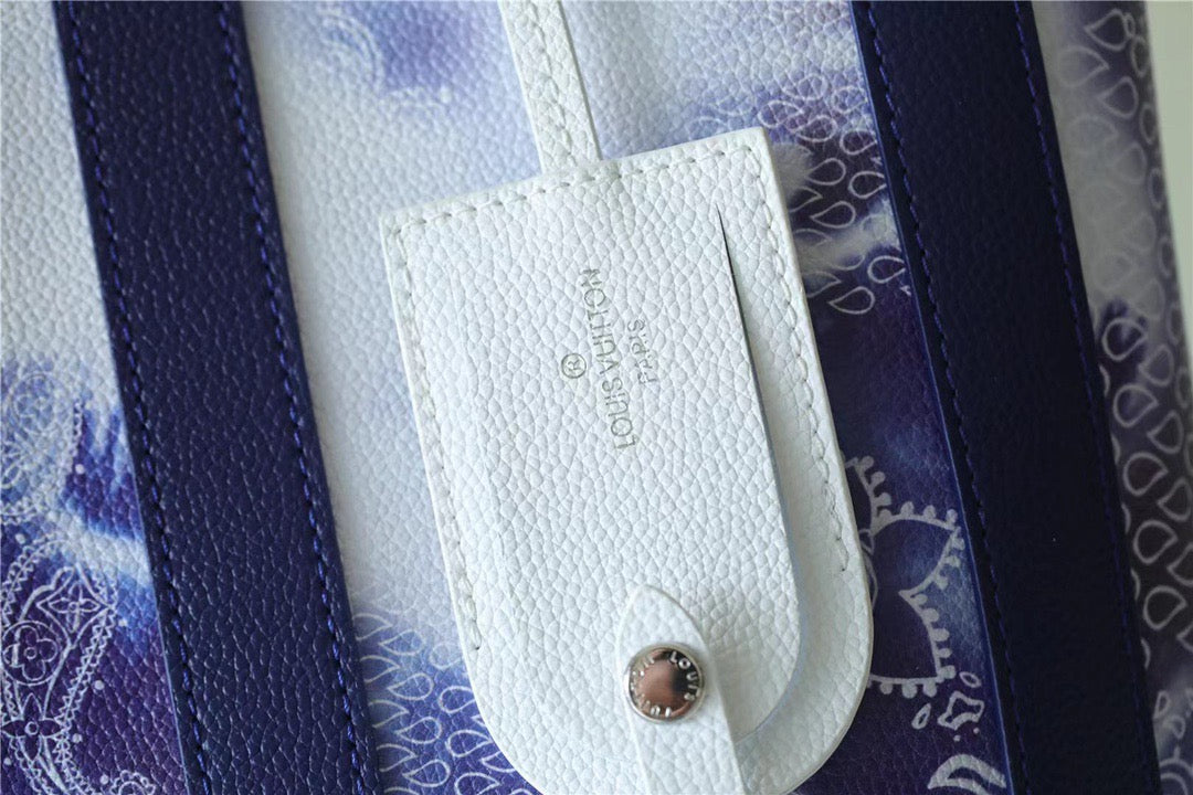 LV Randonee Messenger Monogram Stripes Blue For Men, Bags, Shoulder And Crossbody Bags 10.4in/26cm LVÃ‚Â 
