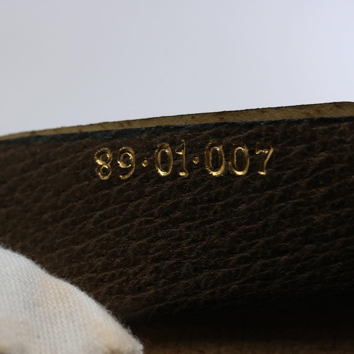 GUCCI GG Supreme Web Sherry Line Clutch Bag Beige Red Green 89 01 007 61533