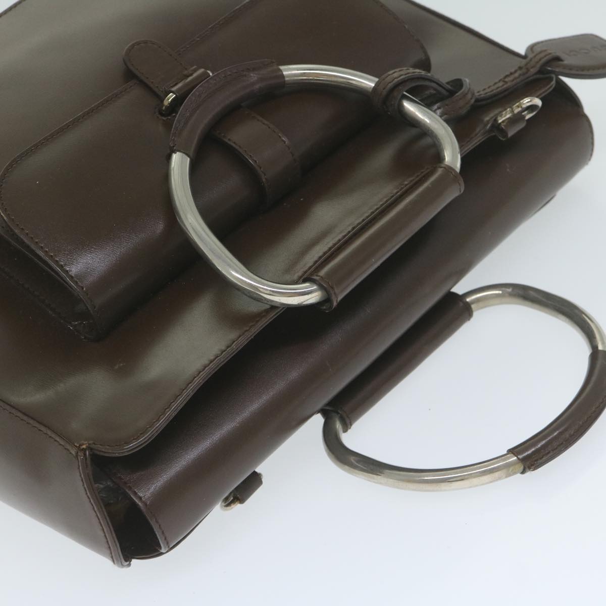 GUCCI Hand Bag Patent leather Brown 000 2058 0307 5 61566
