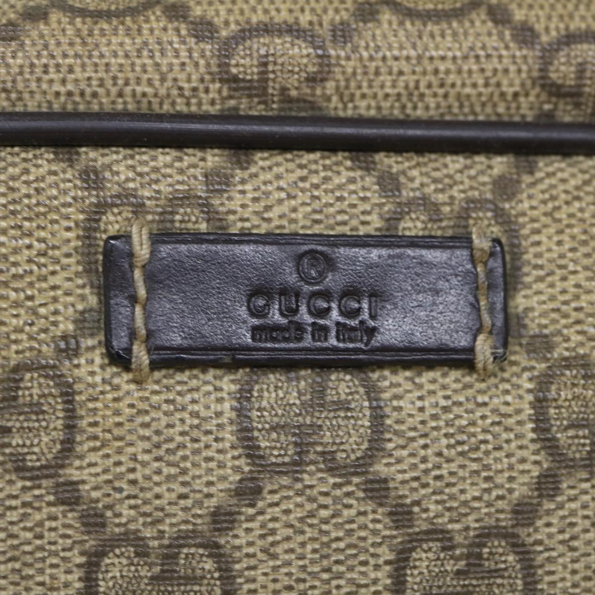 GUCCI Shoes Case GG Supreme PVC Leather Beige 211125 61571