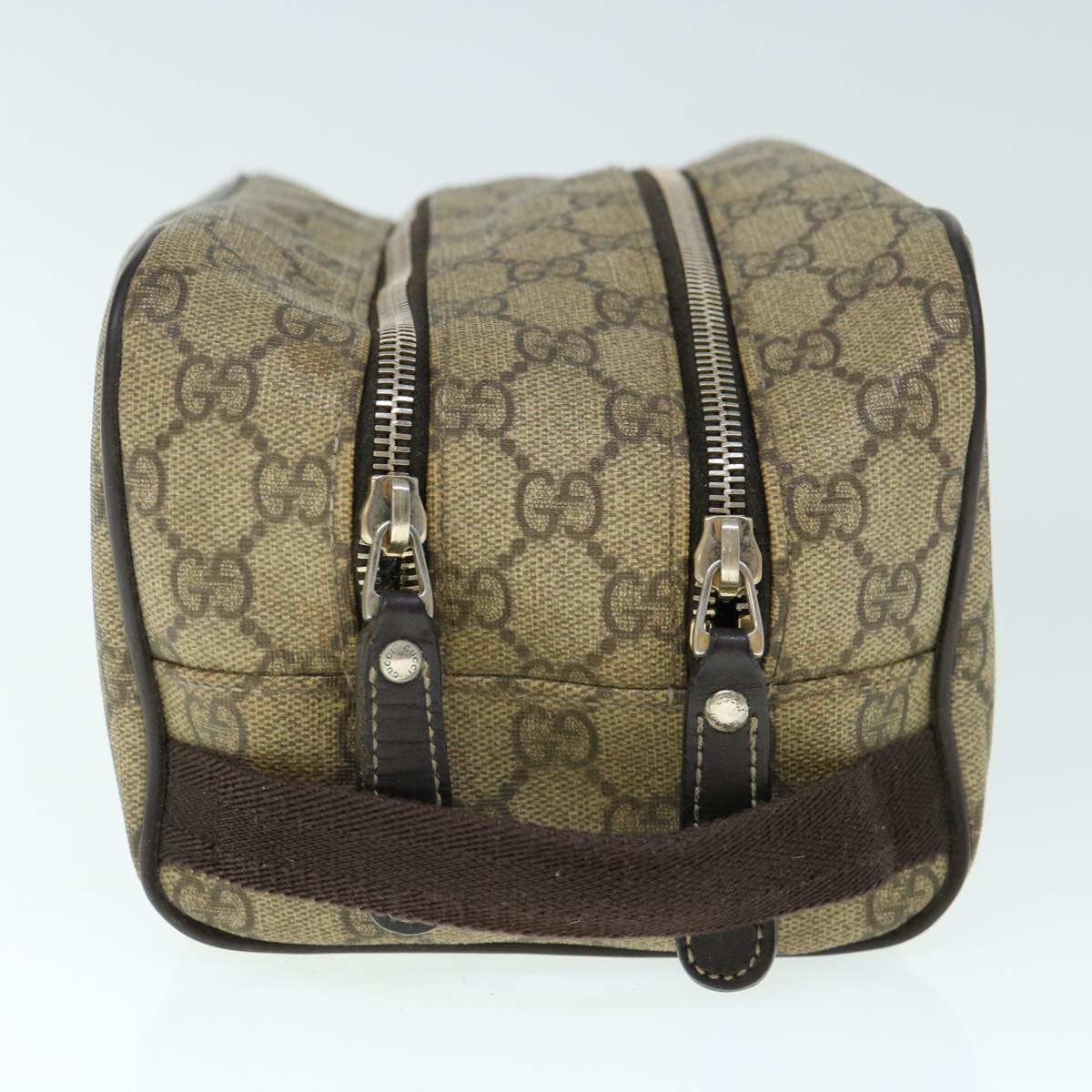 GUCCI Shoes Case GG Supreme PVC Leather Beige 211125 61571