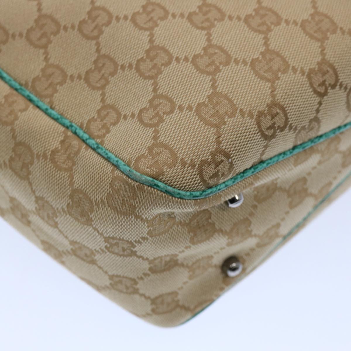 GUCCI GG Canvas Tote Bag Beige 113019 61647