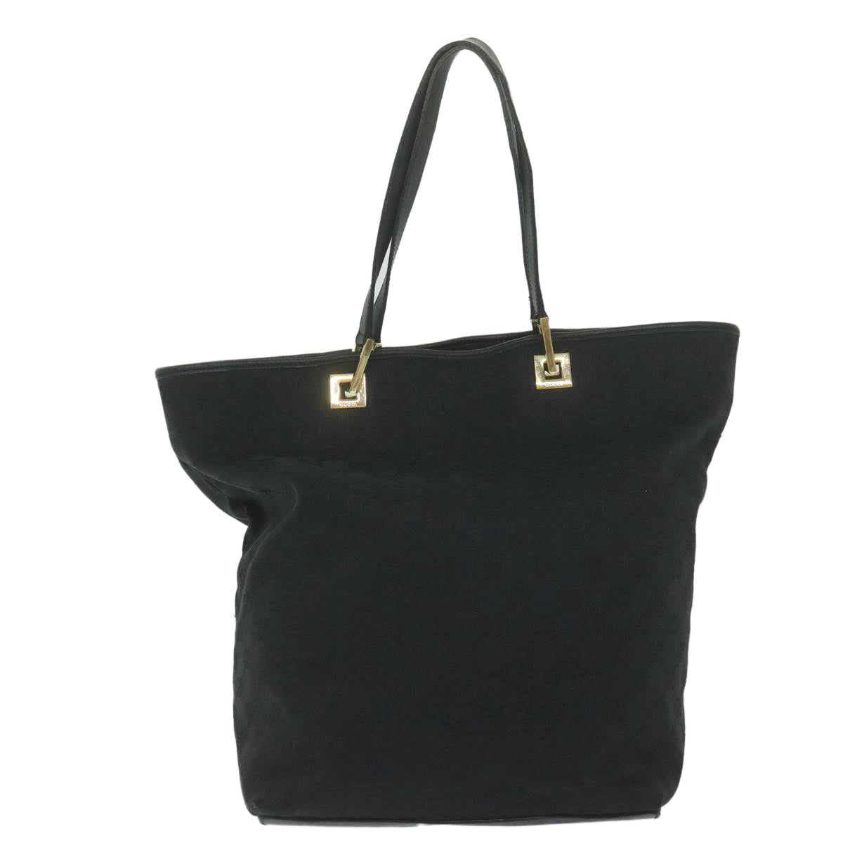 GUCCI GG Canvas Tote Bag Black 61656