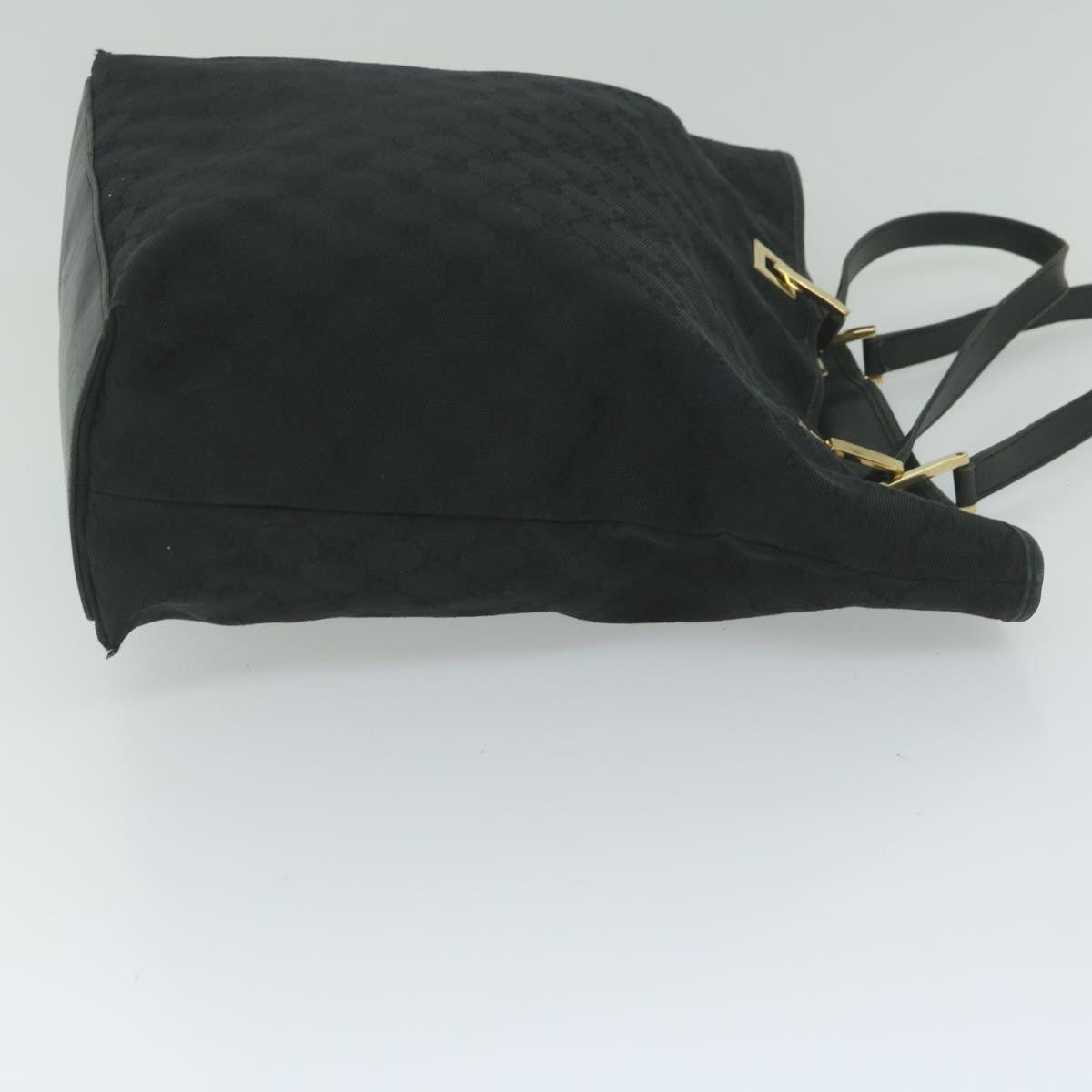 GUCCI GG Canvas Tote Bag Black 61656