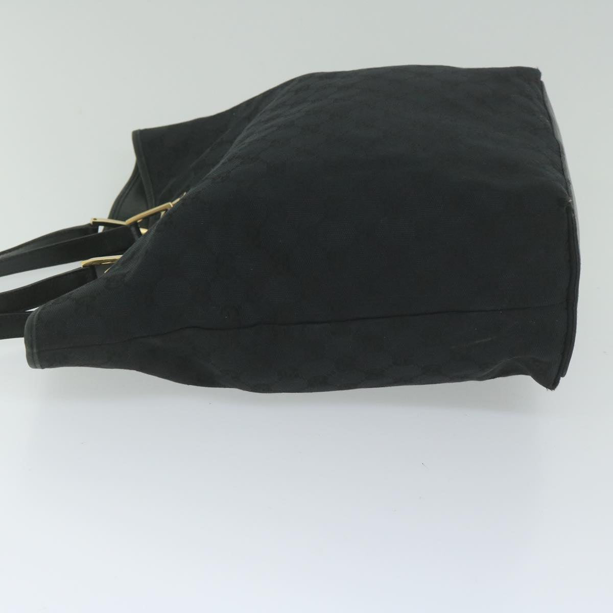GUCCI GG Canvas Tote Bag Black 61656