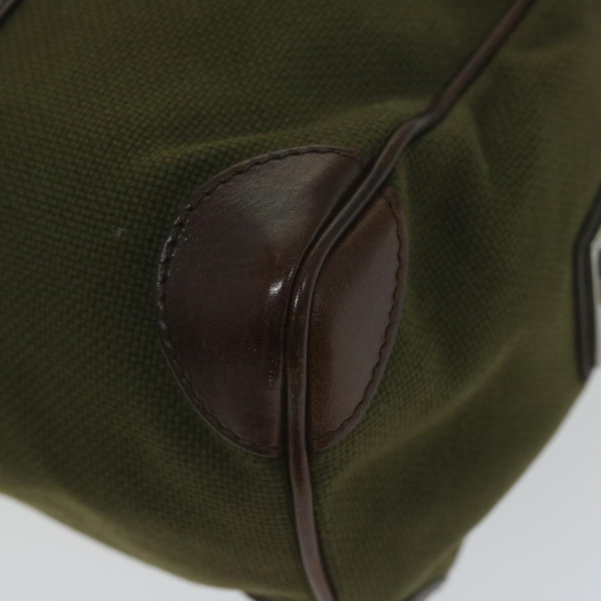 GUCCI Hand Bag Canvas Khaki 30458 61658