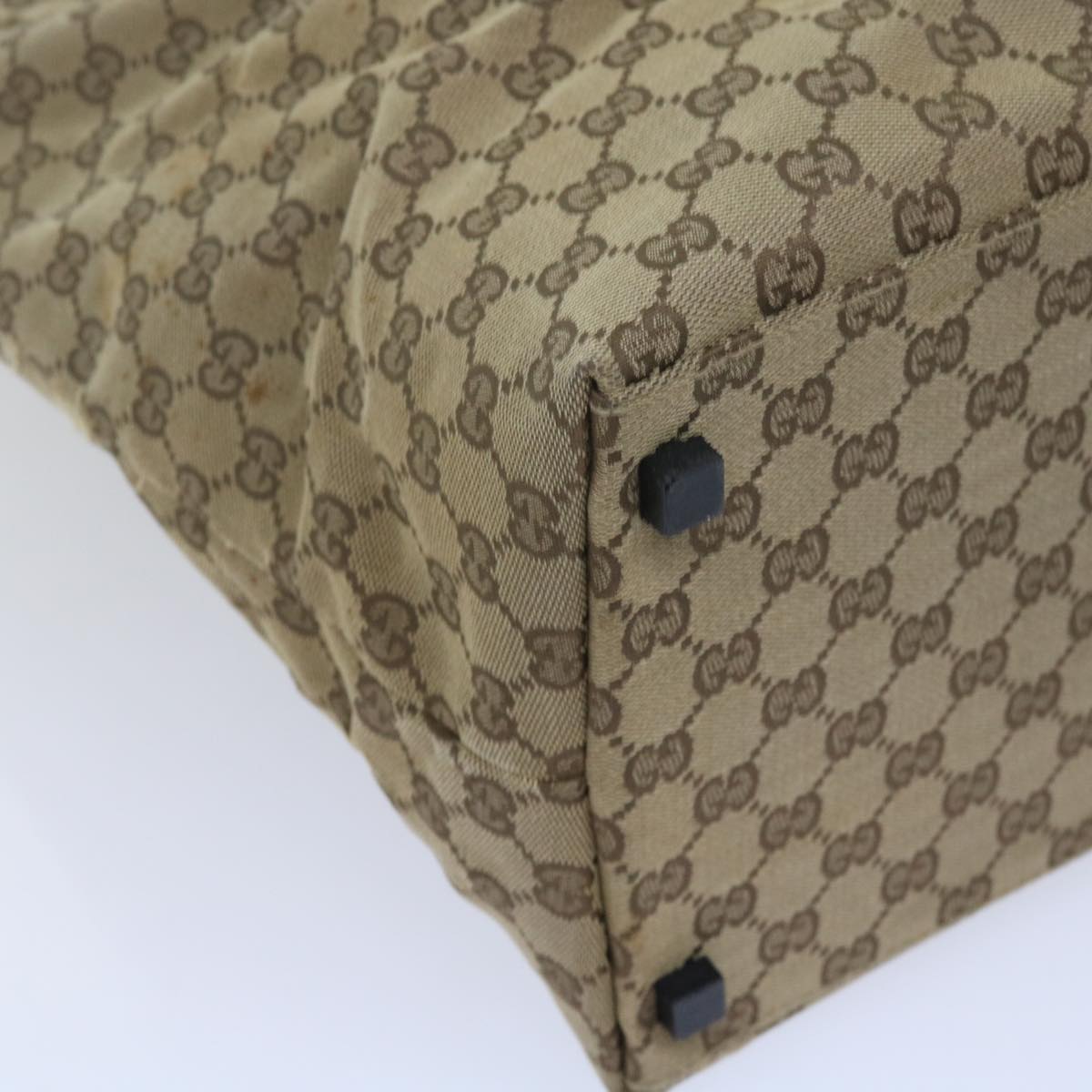 GUCCI GG Canvas Shoulder Bag Beige 61662