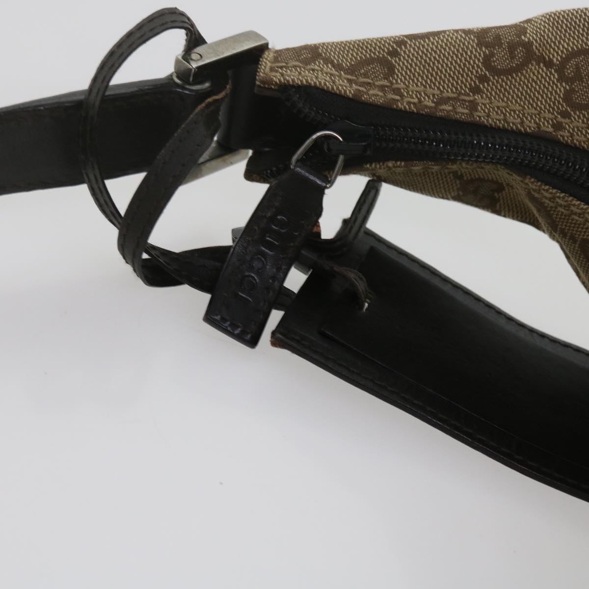 GUCCI GG Canvas Shoulder Bag Beige 61662