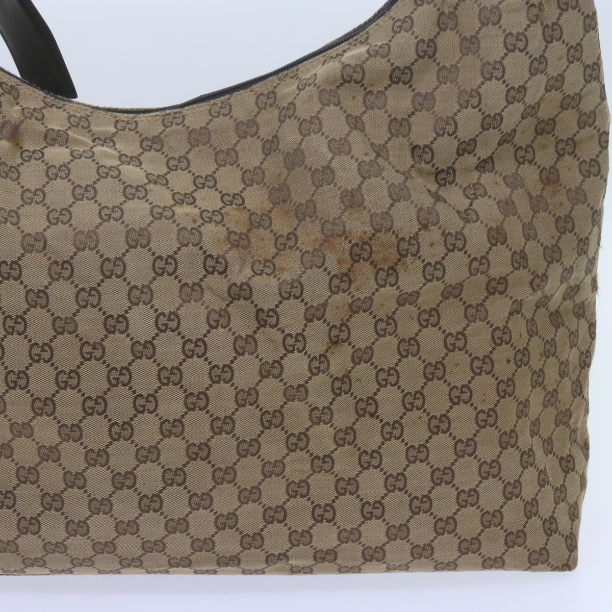 GUCCI GG Canvas Shoulder Bag Beige 61662