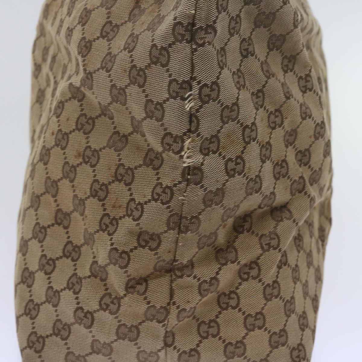 GUCCI GG Canvas Shoulder Bag Beige 61662