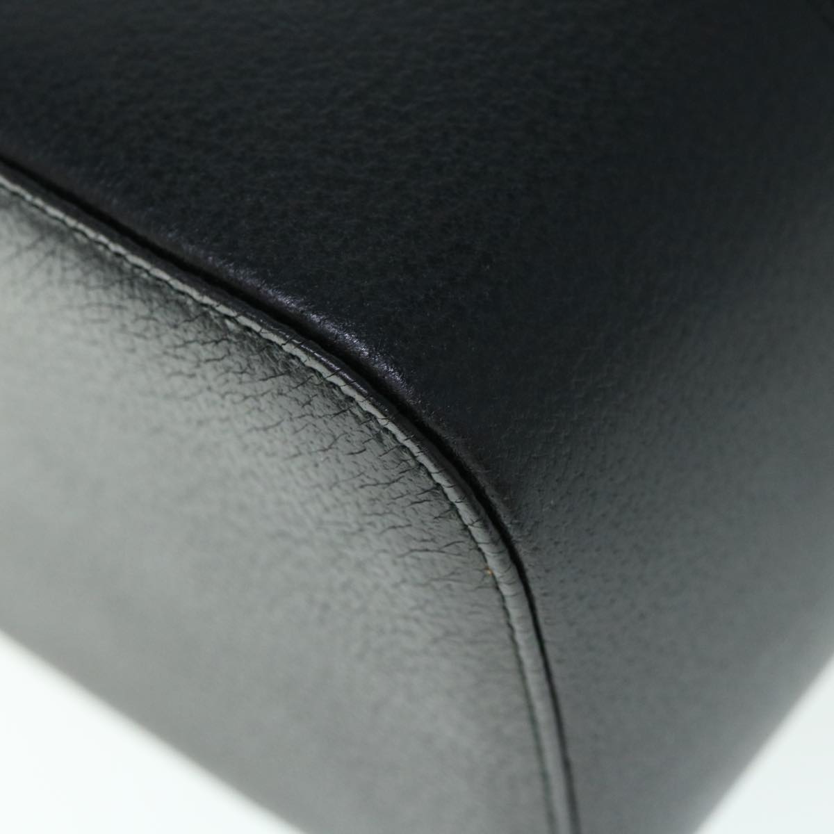 GUCCI Vanity Cosmetic Pouch Leather Black 039 1705 0710 61692