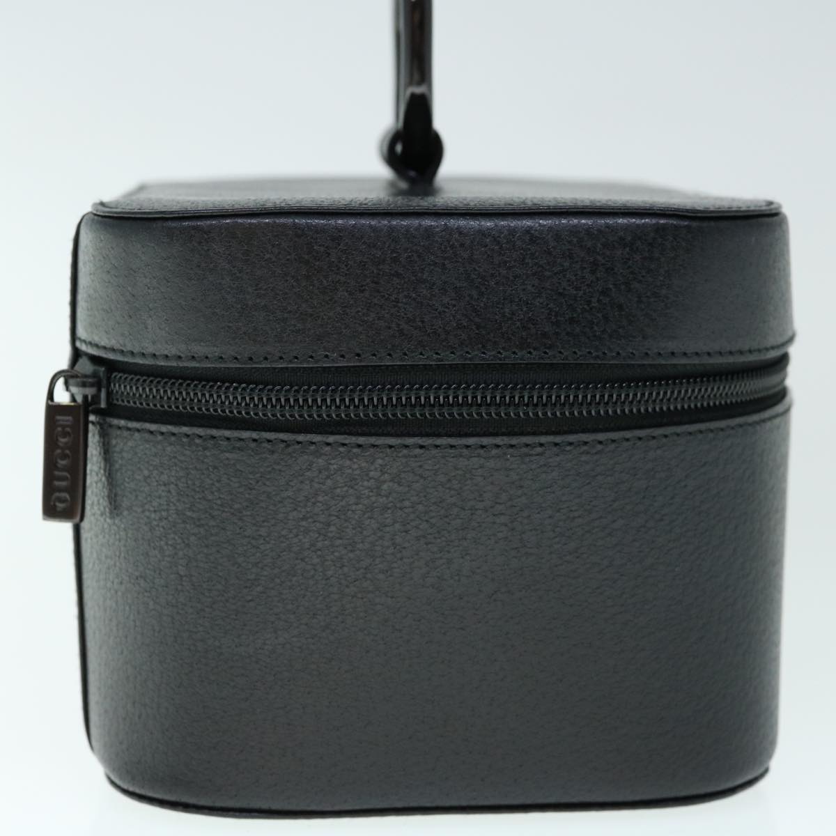 GUCCI Vanity Cosmetic Pouch Leather Black 039 1705 0710 61692