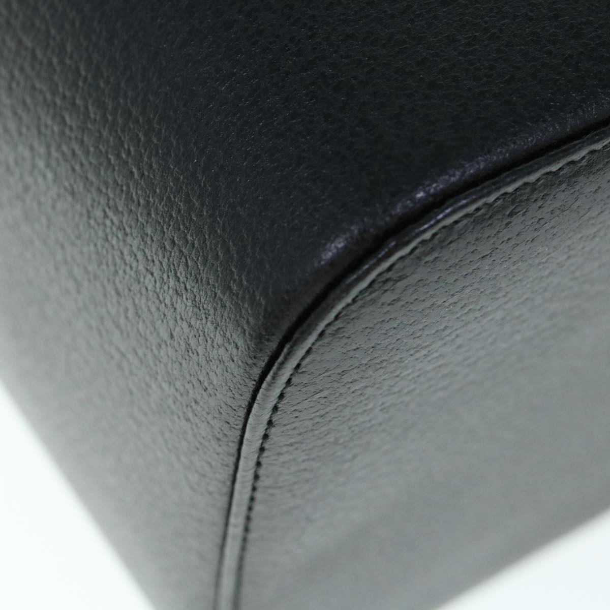 GUCCI Vanity Cosmetic Pouch Leather Black 039 1705 0710 61692