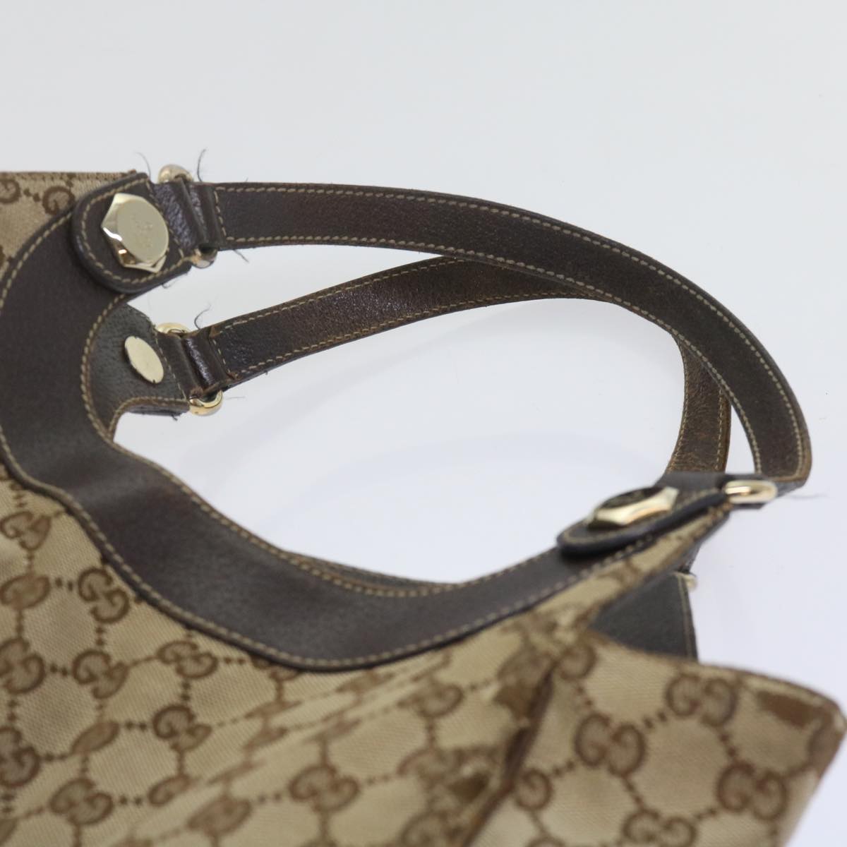 GUCCI GG Canvas Tote Bag Beige 61699