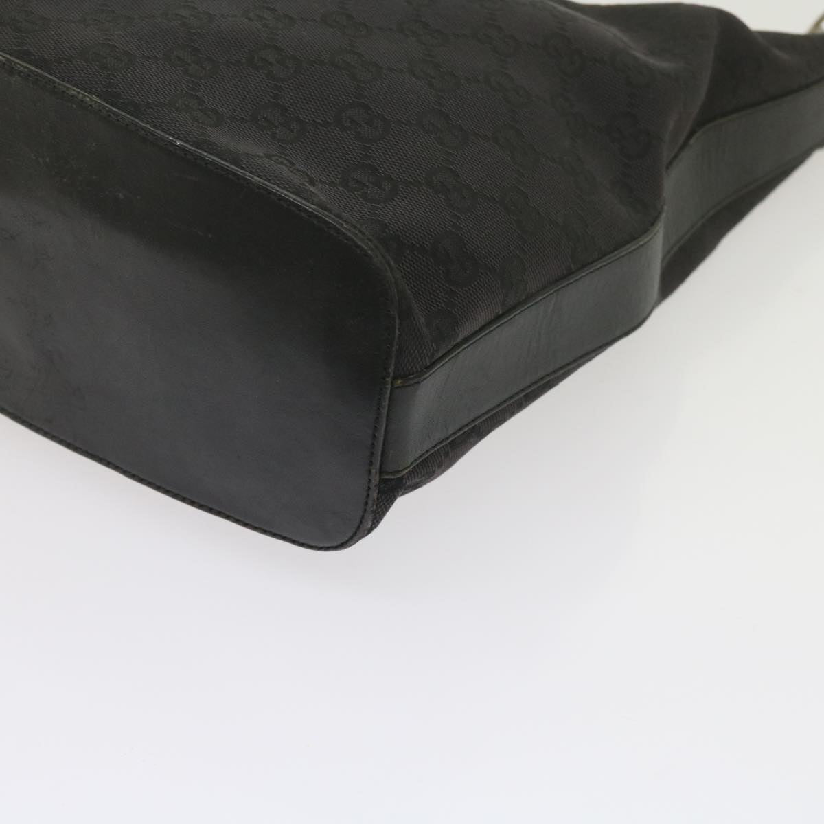 GUCCI GG Canvas Shoulder Bag Black 61700