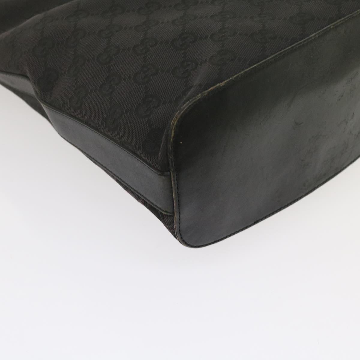 GUCCI GG Canvas Shoulder Bag Black 61700