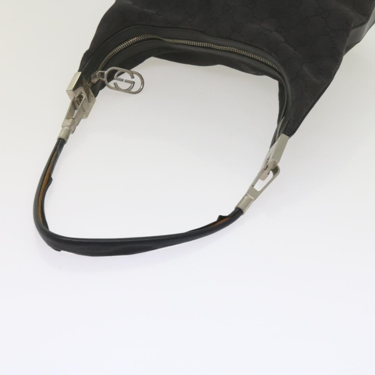 GUCCI GG Canvas Shoulder Bag Black 61700