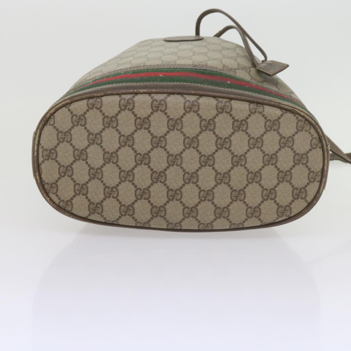 GUCCI GG Supreme Web Sherry Line Shoulder Bag Beige Red 001 116 0933 61702