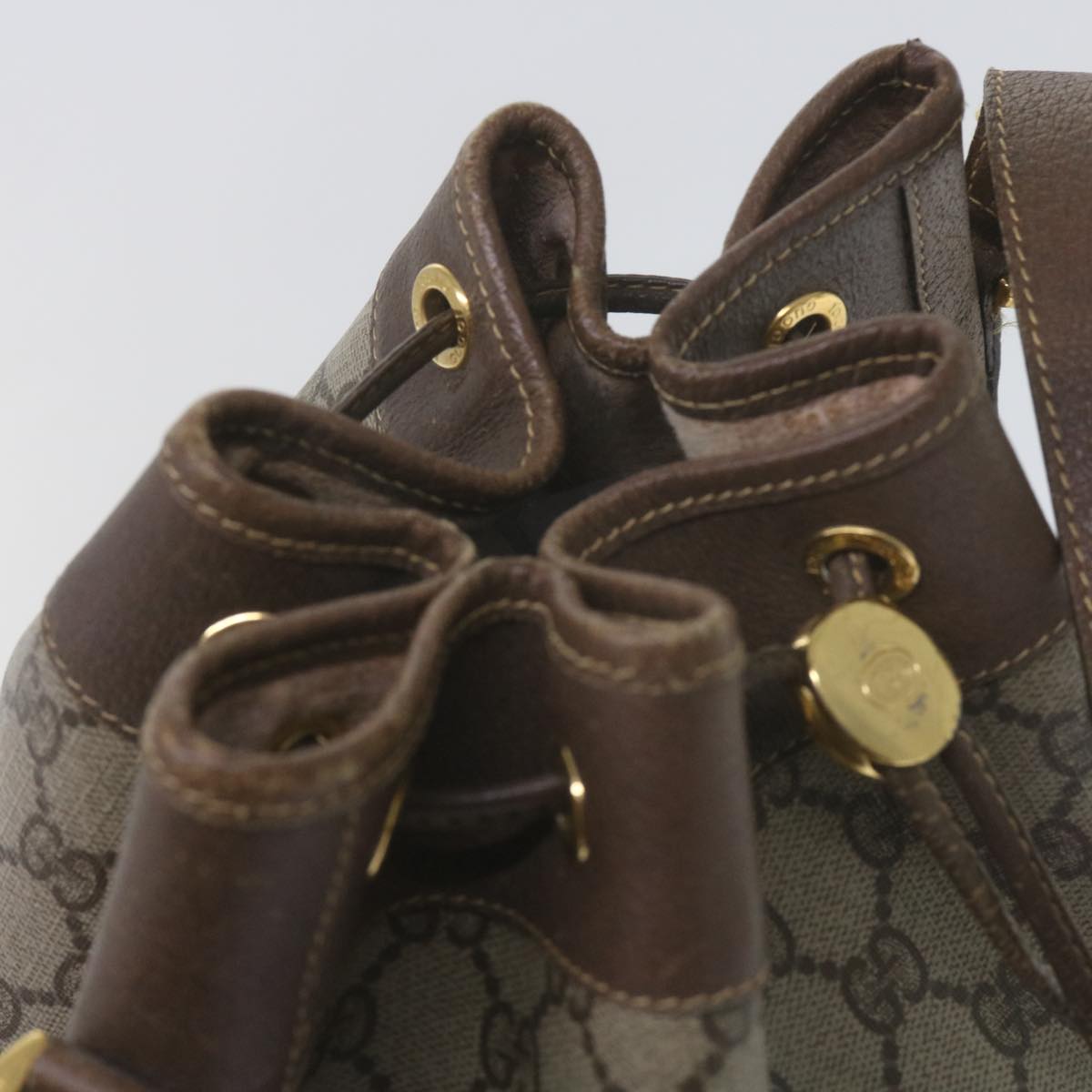 GUCCI GG Supreme Web Sherry Line Shoulder Bag Beige Red 001 116 0933 61702