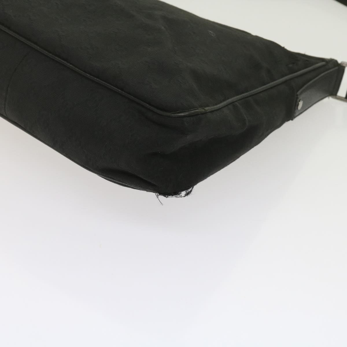 GUCCI GG Canvas Shoulder Bag Black 61704