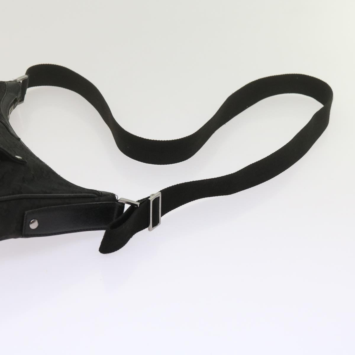 GUCCI GG Canvas Shoulder Bag Black 61704