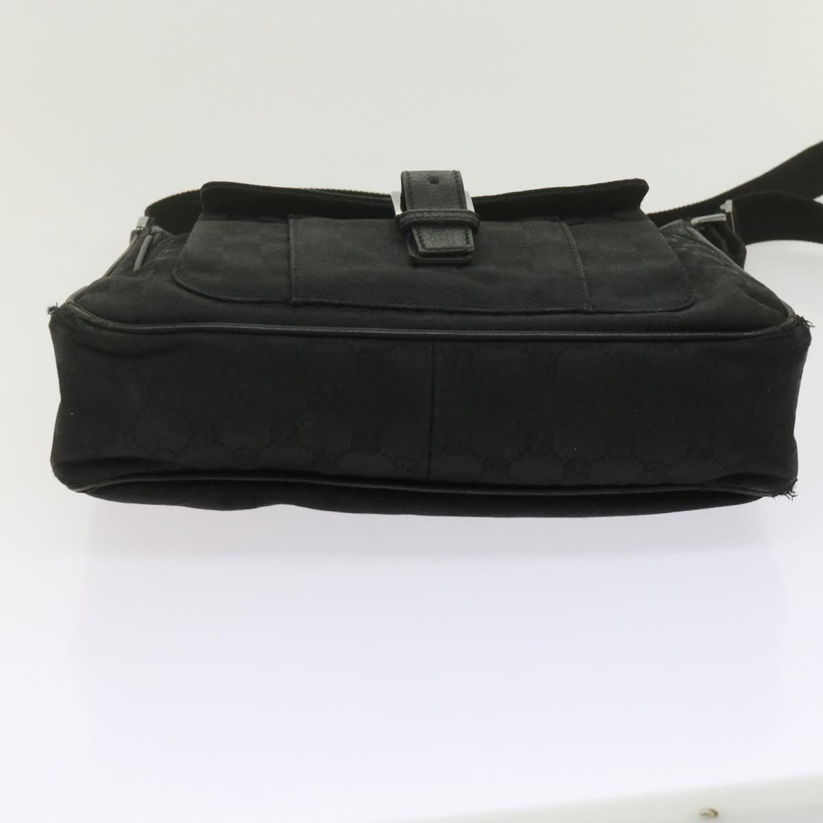 GUCCI GG Canvas Shoulder Bag Black 61704