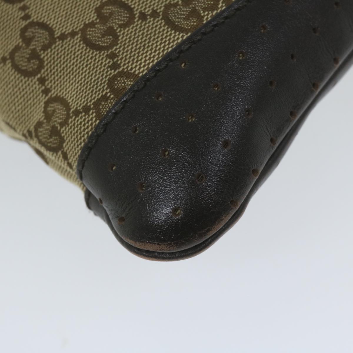 GUCCI GG Canvas Shoulder Bag Beige 147671 61787