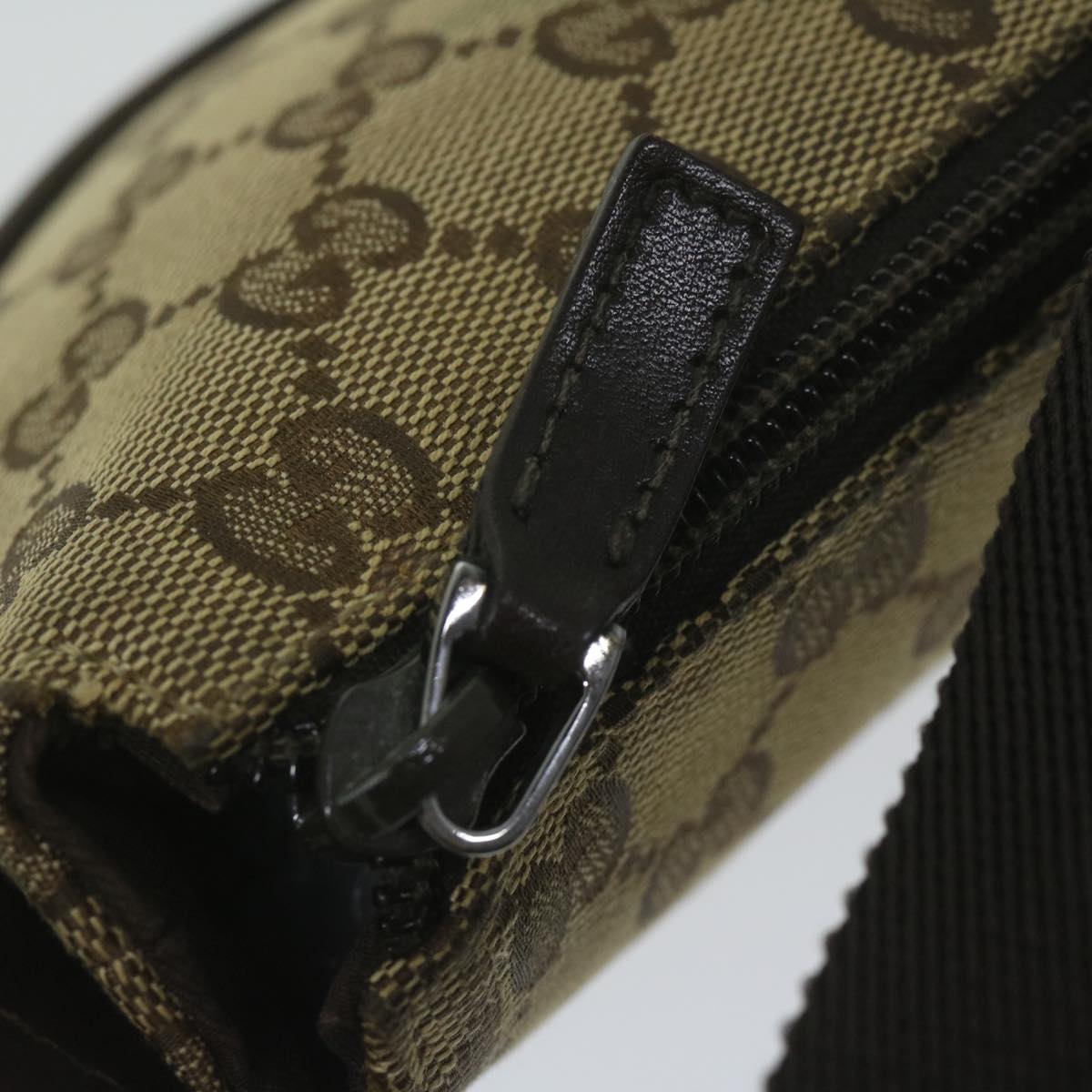 GUCCI GG Canvas Shoulder Bag Beige 147671 61787