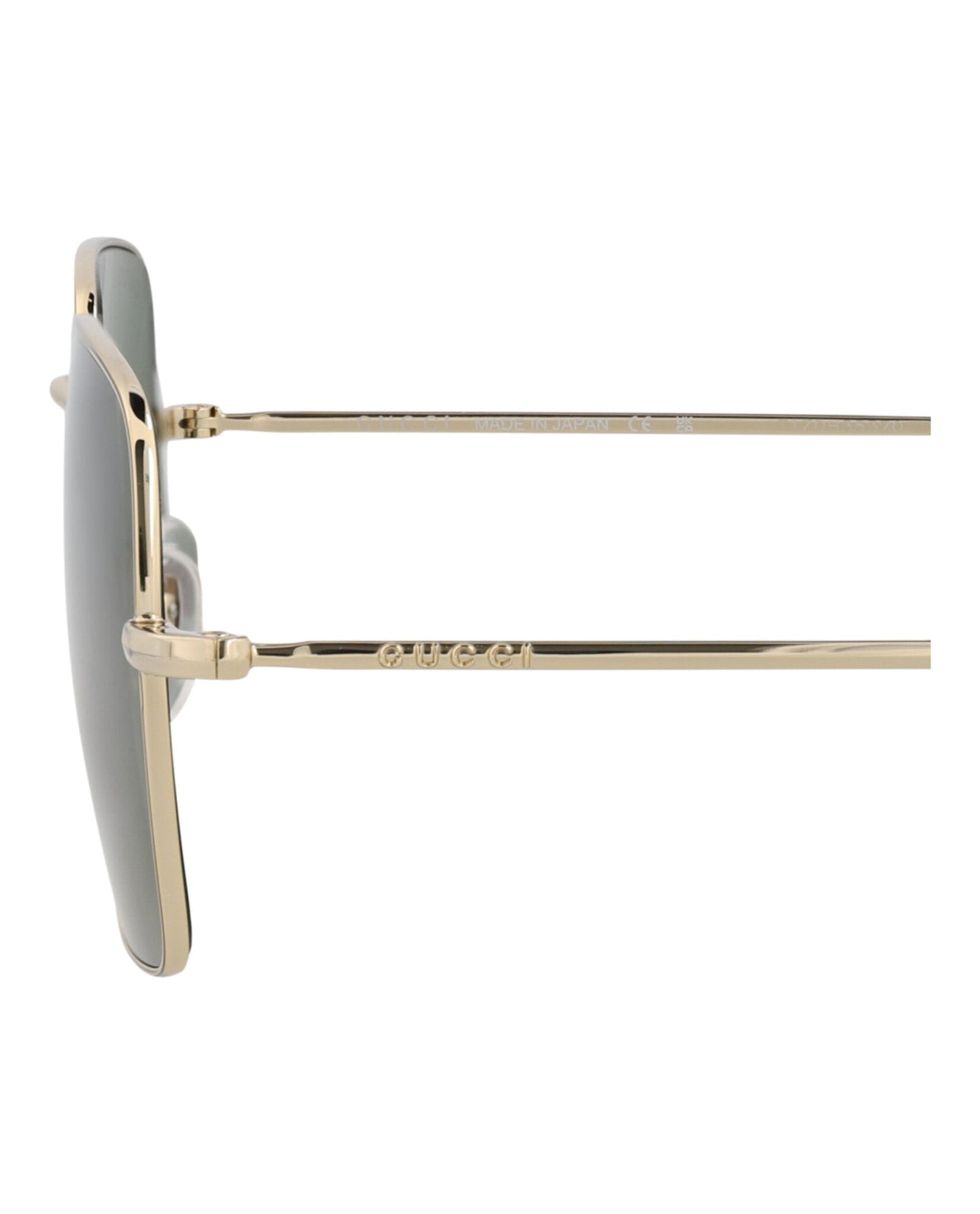 Square-Frame Metal Sunglasses