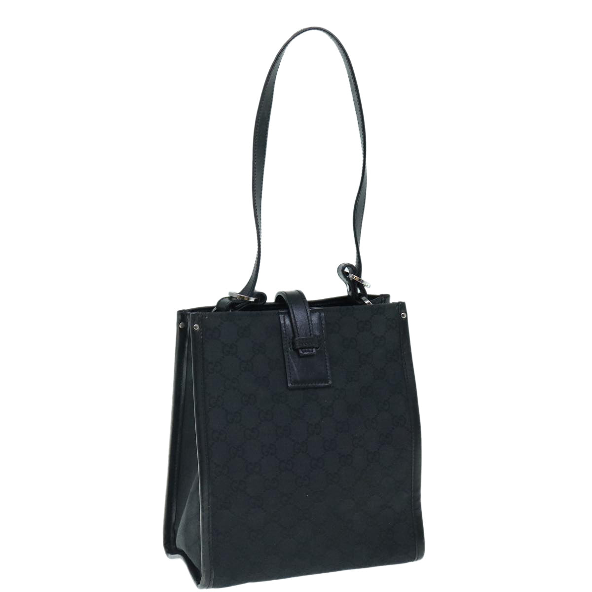 GUCCI GG Canvas Shoulder Bag Black 61801