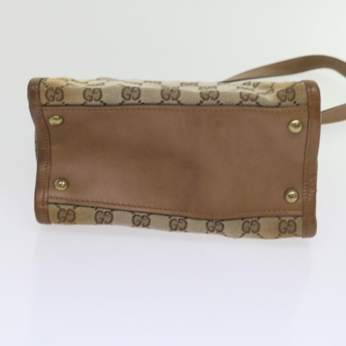 GUCCI GG Canvas Shoulder Bag Beige 110292 61802