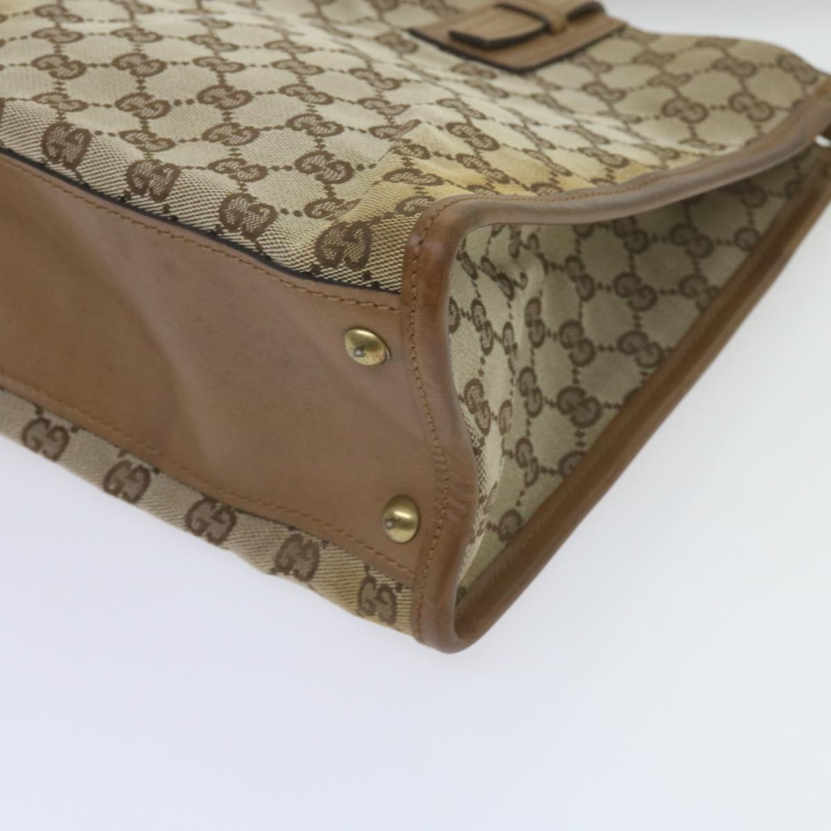 GUCCI GG Canvas Shoulder Bag Beige 110292 61802