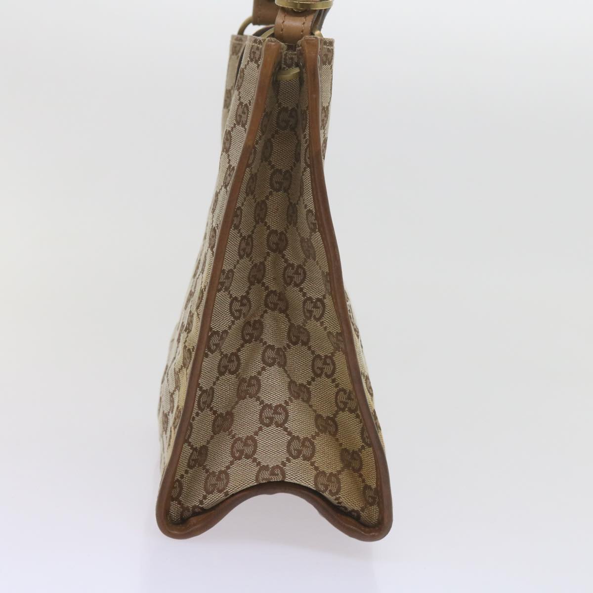 GUCCI GG Canvas Shoulder Bag Beige 110292 61802
