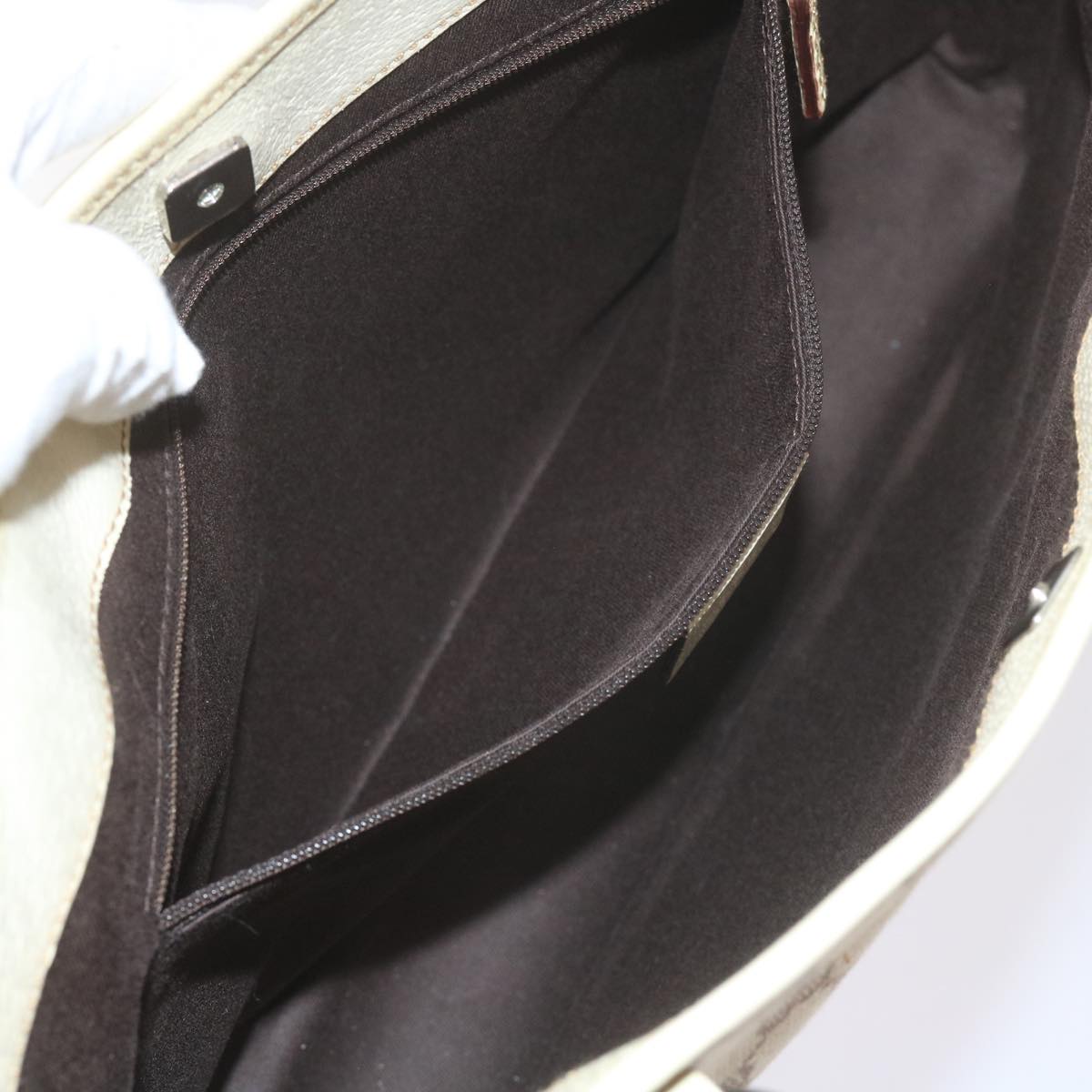 GUCCI GG Canvas Tote Bag Beige 113015 61839