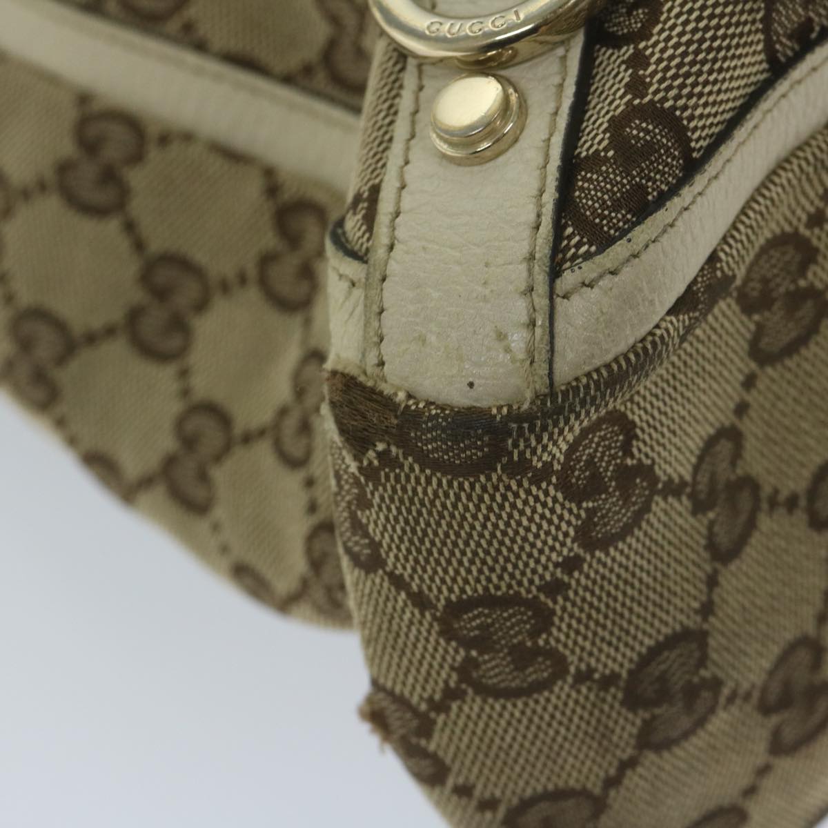 GUCCI GG Canvas Tote Bag Beige 170004 61842