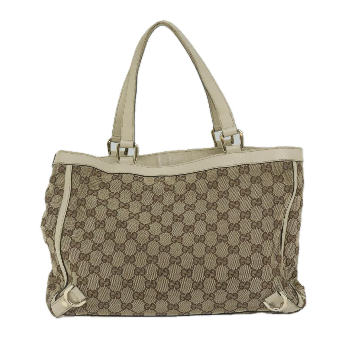 GUCCI GG Canvas Tote Bag Beige 170004 61842