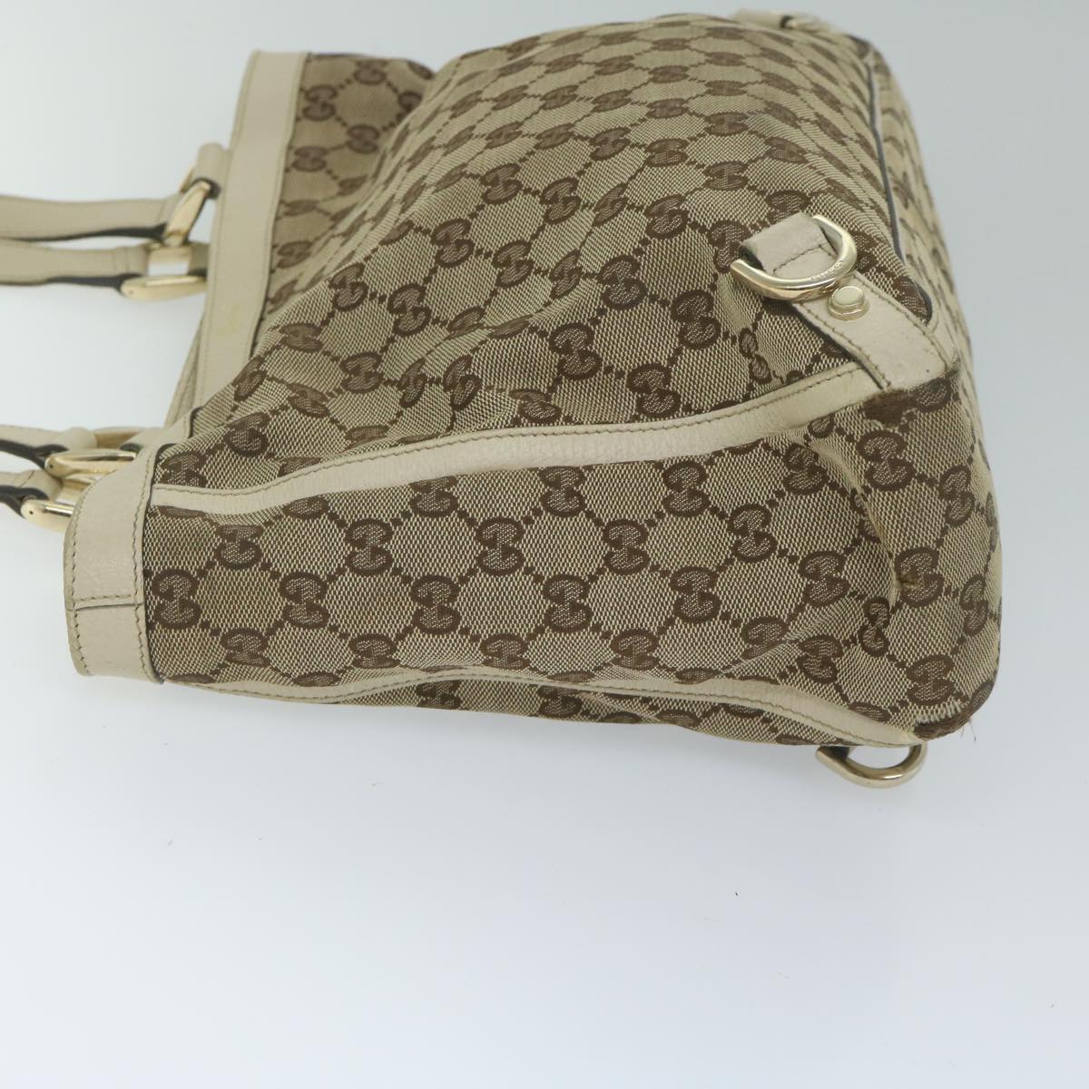 GUCCI GG Canvas Tote Bag Beige 170004 61842