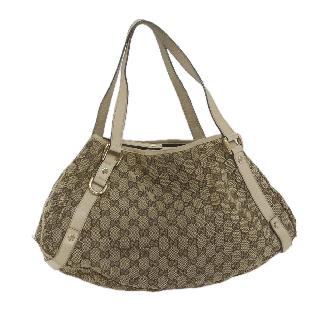 GUCCI GG Canvas Tote Bag Beige 130736 61847