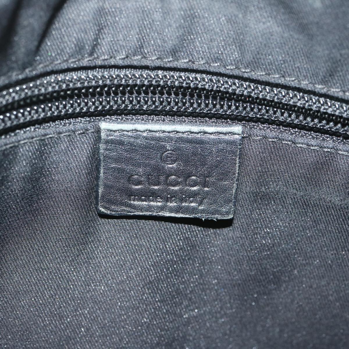 GUCCI GG Canvas Shoulder Bag Black 145857 61849