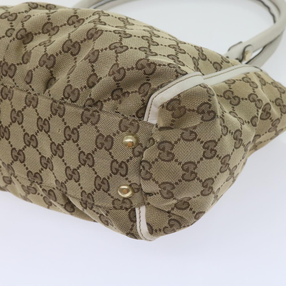 GUCCI GG Canvas Tote Bag Beige 189831 61851