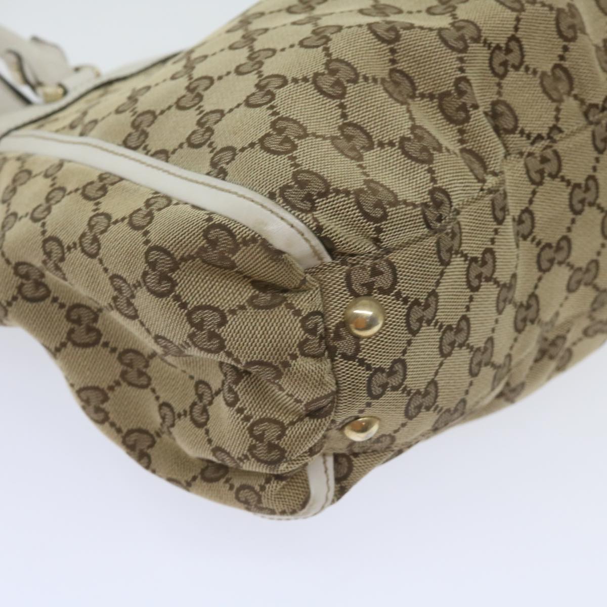 GUCCI GG Canvas Tote Bag Beige 189831 61851