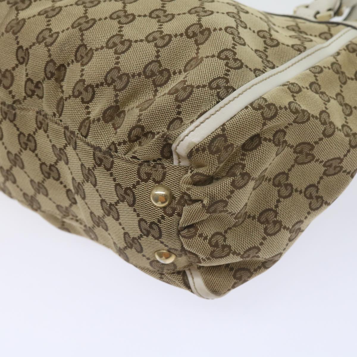 GUCCI GG Canvas Tote Bag Beige 189831 61851
