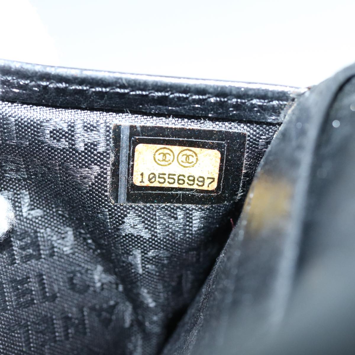 CHANEL Icon Line Wallet Leather Silver CC 61875