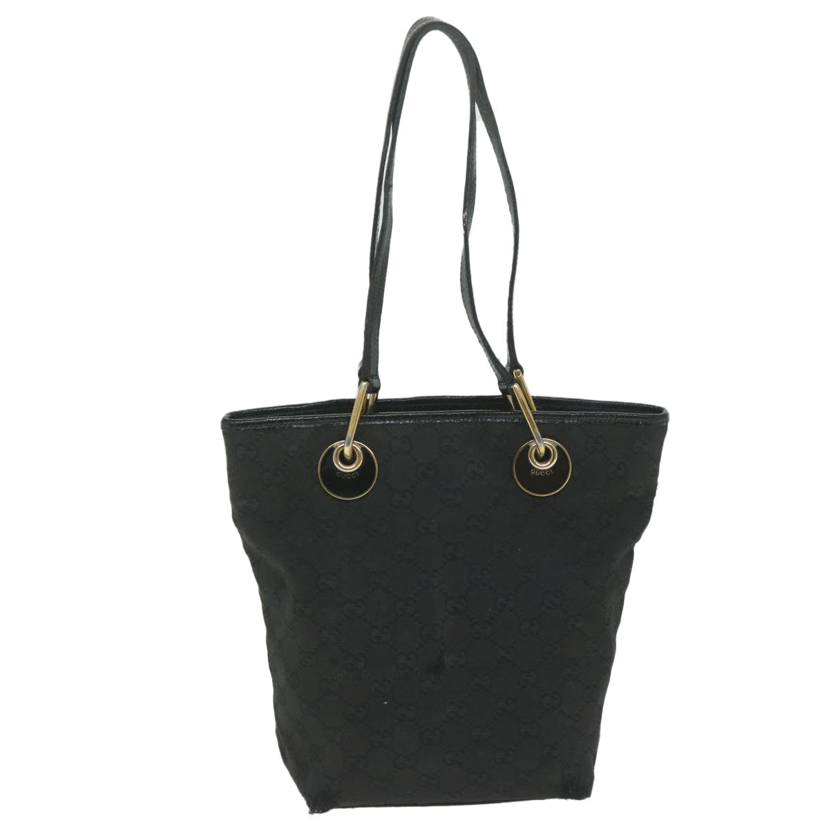 GUCCI GG Canvas Tote Bag Black 120840 61899