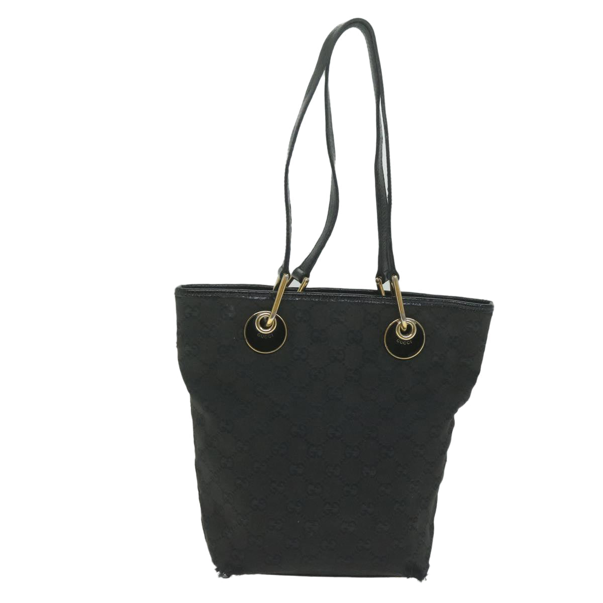 GUCCI GG Canvas Tote Bag Black 120840 61899