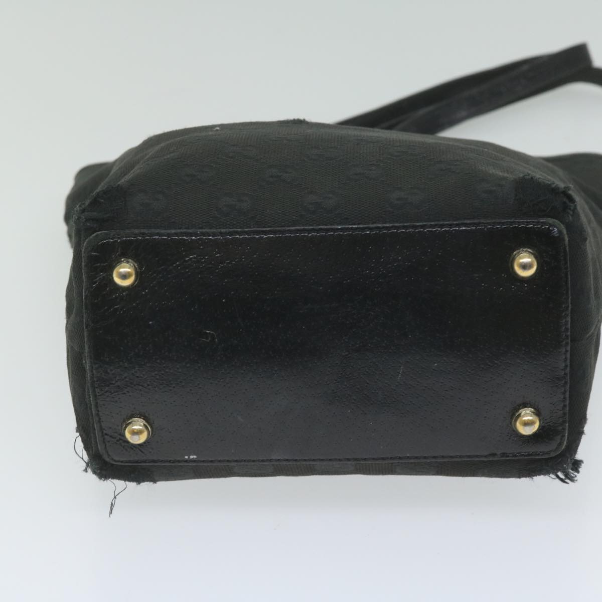 GUCCI GG Canvas Tote Bag Black 120840 61899