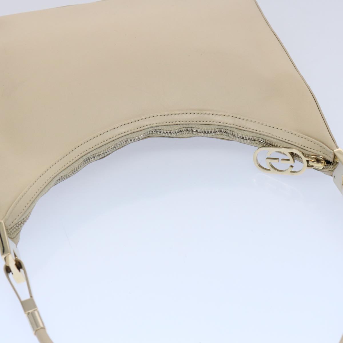 GUCCI Shoulder Bag Leather Outlet Cream 001 3812 61936